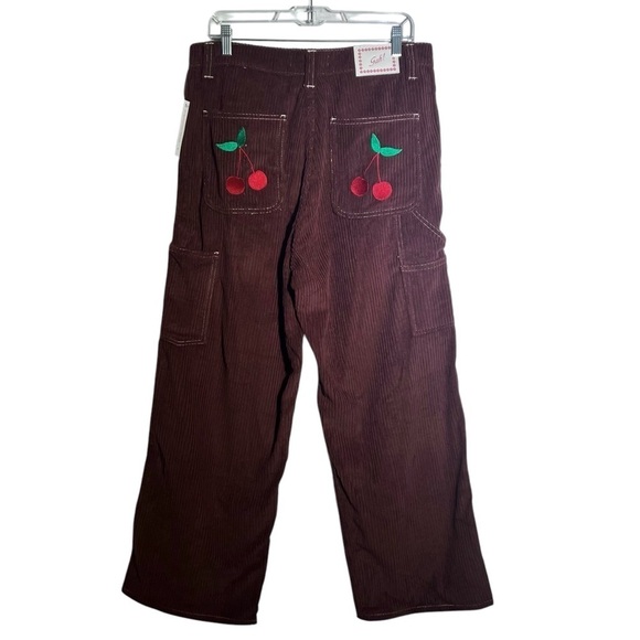 Lisa Says Gah Pants - Lisa Says Gah Brown Corduroy Dylan Cherry Pants NWT Size 14